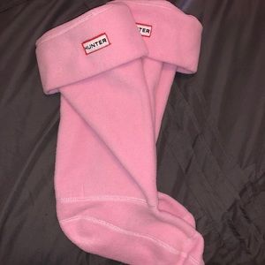 Pink hunter boot socks (tall)